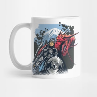 Armored viking princess Mug